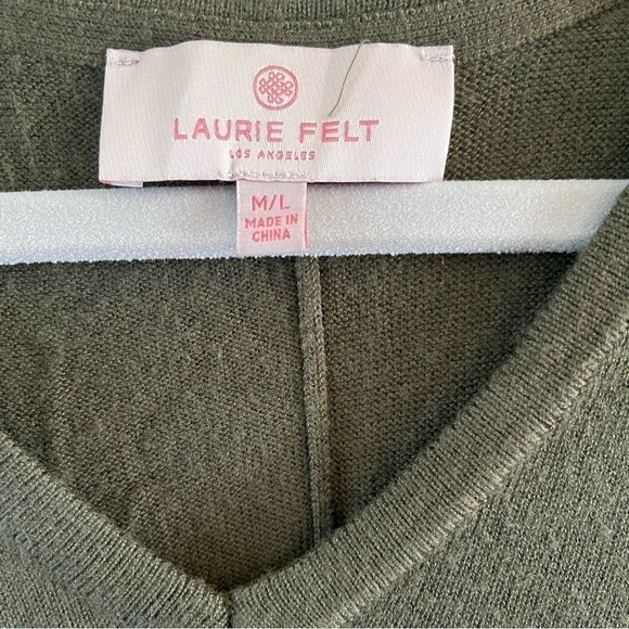 Laurie Felt Easy Pullover Sweater Size M/L Deep Olive N-neck NWOT - Picture 5 of 9